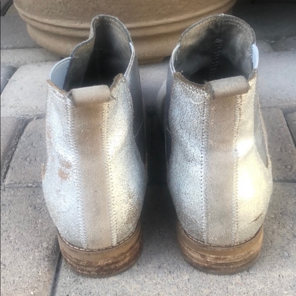 (Sold) TOMS Ella Desert Taupe Suede Metallic Boo - Picture 7 of 8